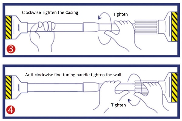 how assemble rod to curtain Curtain Bath Hanger Adjustable Heavy Rod Shower Duty