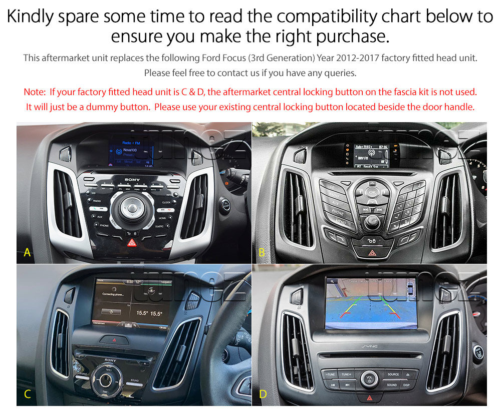 9 Android MP3 Car Player For Ford Focus MK3 LW LZ 2012-2017 GPS Stere