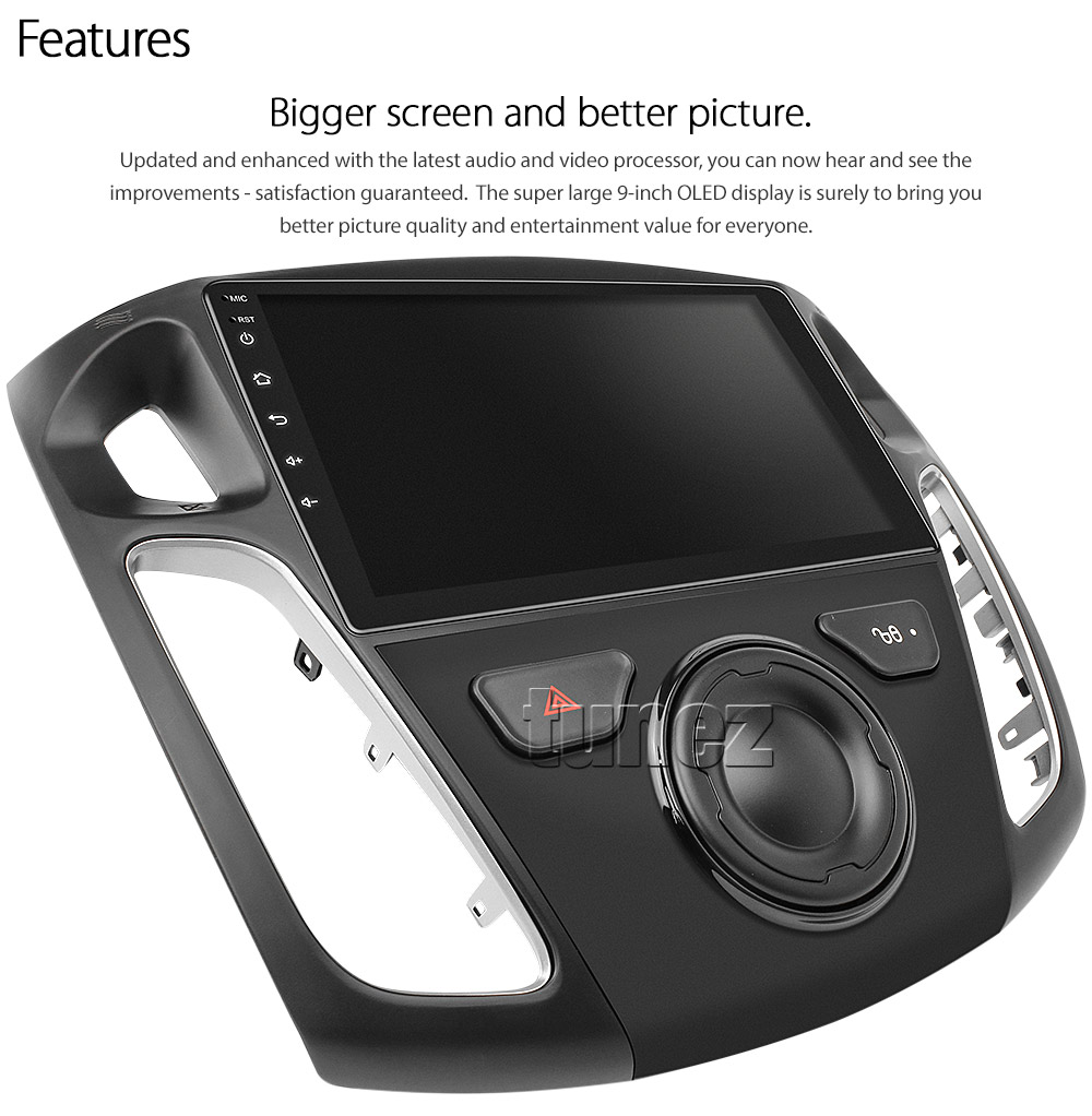 Ford Focus Mk3 9 Screen Stereo Upgrade Apple CarPlay, Android Auto,  , Netflix, Split Screen 