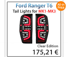 FRR01 Rear Light Tail Lamp Ford Ranger PX LED Smoke LED