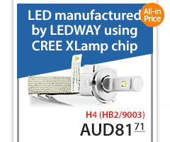H4 HB2 9003 LEDway CREE Car LED Conversion Light Kit Bulb Bulbs Lamp Fog Headlight Hi High Lo Low Beam White 5700K