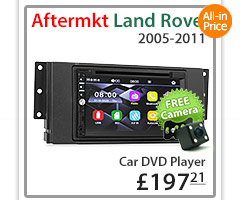 LRD03DVBT Land Rover Disco Discovery 3 Freelander 2 Generation Gen Year 2005 2006 2007 2008 2009 2010 2011 7-inch Double-DIN car DVD CD USB SD Card player radio stereo head unit details Aftermarket RMVB MP3 MP4 720p External Bluetooth Microphone UK Europe Australia USA Fascia Facia Kit ISO Wiring Harness Free Reversing Camera High Definition 3.5mm AUX-in Plug and Play Installation Dimension tunez tunezmart Patch Lead Steering Wheel Control Compatible SWC CTSLR006.2 Connects2 Sat Nav Navi tunez tunezmart Navigation System Genuine Licensed iGO Primo Latest Australia UK United Kingdom Europe NAVTEQ map 7-digit postcode Digital TV DVB-T MPEG-4 DVBT MPEG4 Dual Antenna External Box