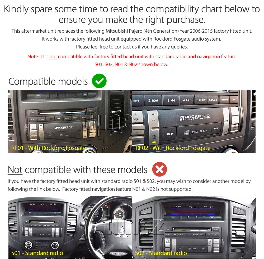 MP08AND GPS Aftermarket Misubishi Pajero Shogun 2006 2007 2008 2009 2010 2011 2012 2013 2014 2015 NS NT NW NX chassis 4th generation gen large 9-inch 9' touchscreen Universal Double DIN Latest Australia UK European USA Original CarPlay Android Auto 10 Car USB player radio stereo 4G LTE WiFi head unit details Aftermarket External and Internal Microphone Bluetooth Europe Sat Nav Navi Plug and Play ISO Plug Wiring Harness Matching Fascia Kit Facia Free Reversing Camera Album Art ID3 Tag RMVB MP3 MP4 AVI MKV Full High Definition FHD MyLink My Link 1080p DAB+ Digital Radio DAB + Connects2 CTSMT007.2 CTSMT003.2