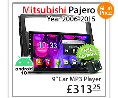 MP08AND GPS Aftermarket Misubishi Pajero Shogun 2006 2007 2008 2009 2010 2011 2012 2013 2014 2015 NS NT NW NX chassis 4th generation gen large 9-inch 9