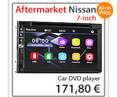 NU15DVD Aftermarket Nissan Universal Almera Dualis Juke Maxima Micra Navara D40 D22 Note NV200 Combi Pathfinder Patrol GU Qashqai Tiida X-Trail 7-inch Double 2 DIN Car DVD CD USB SD Card player Radio Stereo Head Unit Album Art ID3 Tag RDS MP3 MP4 MKV RMVB AVI 1080p Full High Definition FHD External Bluetooth Microphone UK European Europe Australia USA Matching ISO Plug Wiring Harness Radio Adapter Free Reversing Camera 3.5mm AUX-in Plug and Play Installation Dimension tunez tunezmart Patch Lead Connects2