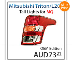 RLMT01R RLMT01 Mitsubishi Triton L200 Fiat Fullback MQ 5th Generation Gen Series GLX GLS GLX+ Blackline Exceed Barbarian Warrior Titan Challenger 2015 2016 2017 2018 2019 2020 Replacement E11 E-Mark EMark OEM Standard Original Replace A Pair Set Left Right Side Lamp ABS Front Back Rear Tail Light Lamp Head Headlight Taillights UK United Kingdom USA Australia Europe Set Kit For Car Aftermarket